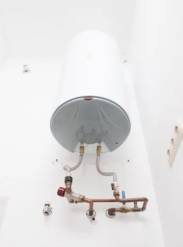 Rheem 50L Electric Water Heater (with plug) 191050P wall mounted using bracket to save floor space