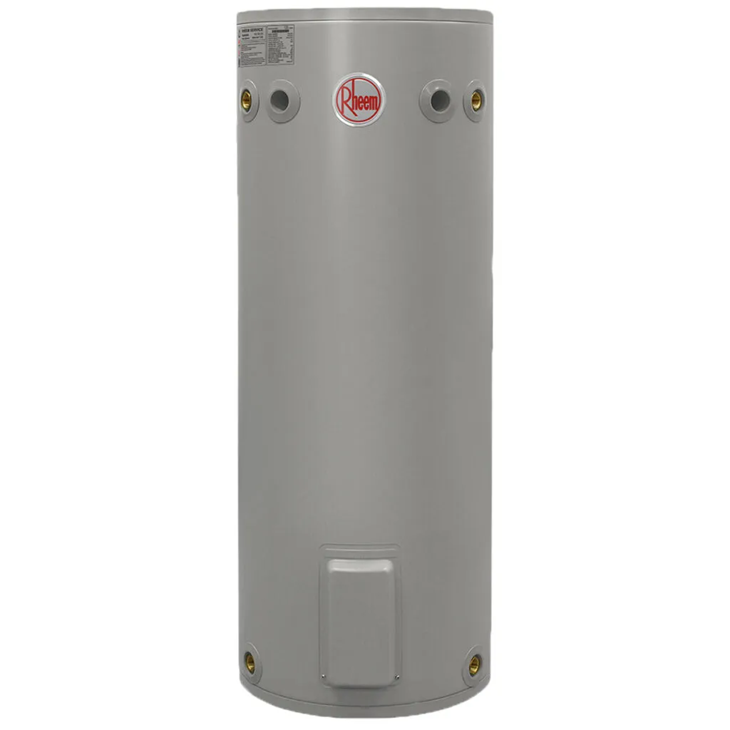 Rheem 125L Electric Water Heater providing reliable, efficient hot water for smaller families.