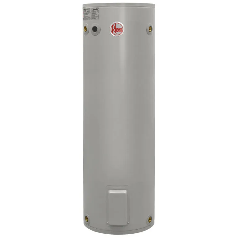 Rheem 160L Electric Water Heater designed for Australian homes, supporting multiple outlets with off-peak energy efficiency.