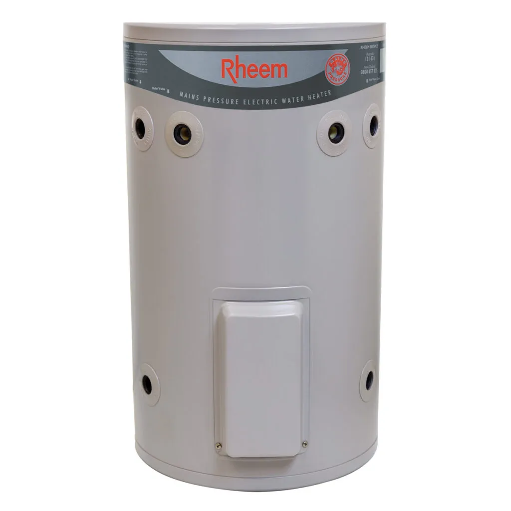 Rheem 50L Electric Water Heater model 191050P providing reliable hot water for limited demand areas