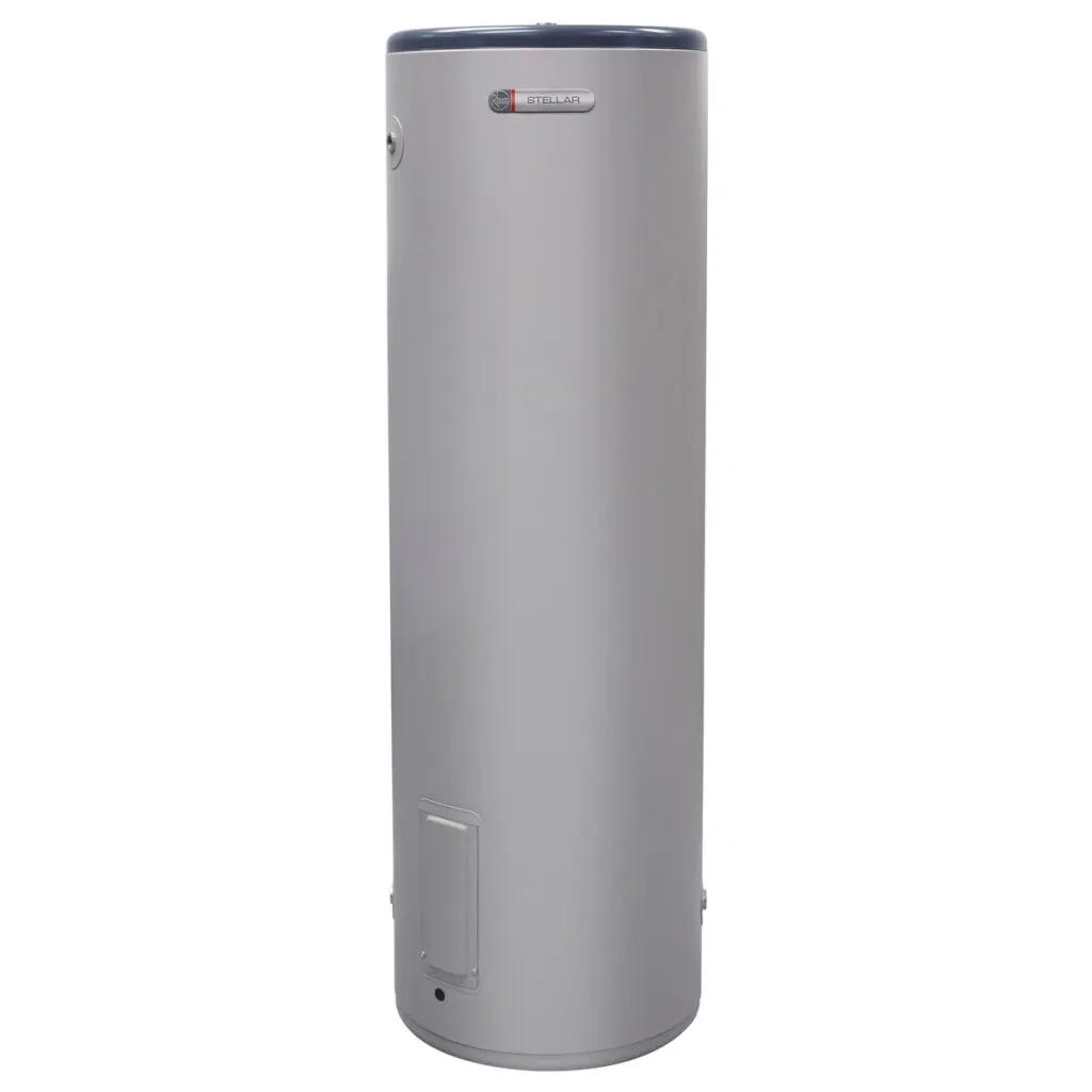 Rheem Stellar® 160L Stainless Steel Electric Water Heater, made in Australia, reliable hot water for small families with efficient operation.